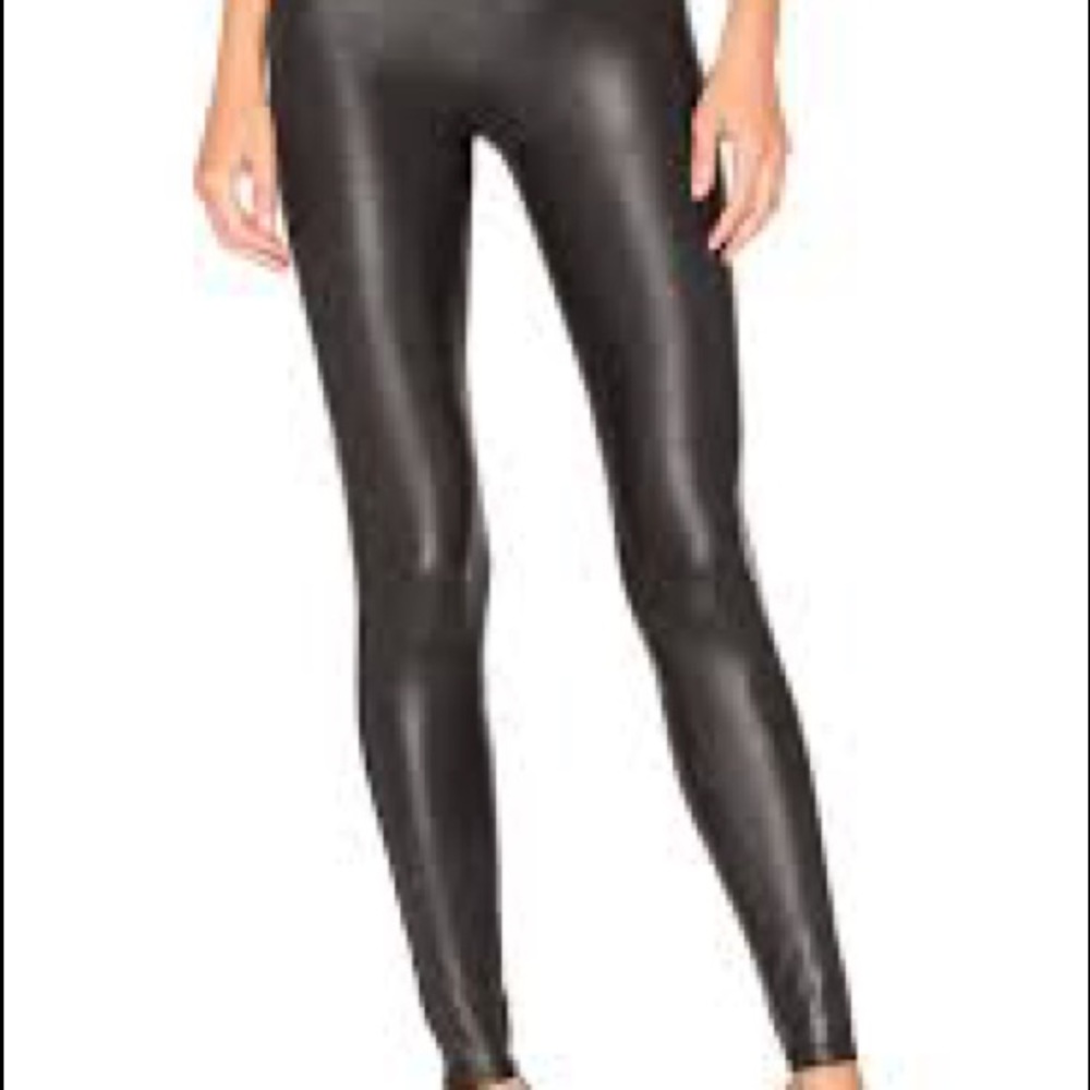 SPANX faux leather leggings S